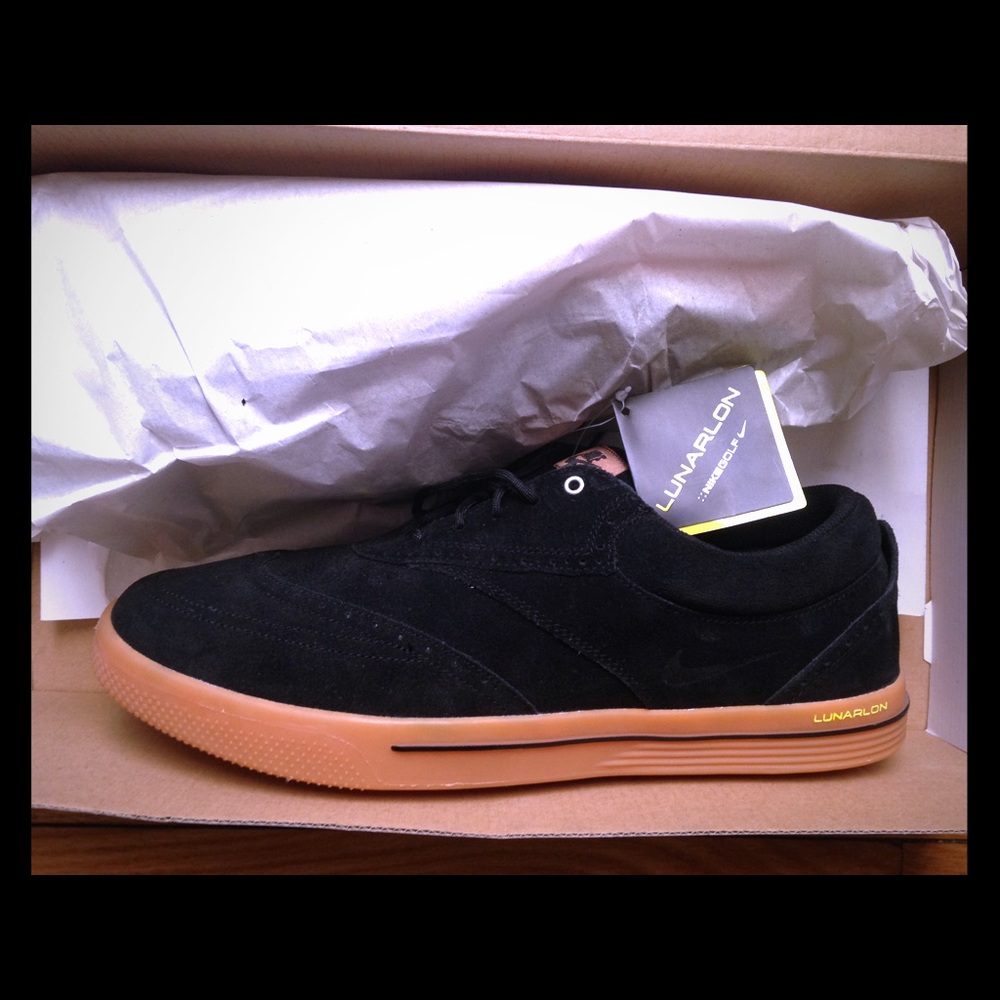 NWT Nike Golf Lunarlon Suede Golf Shoes